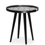 Voir la diapositive 2 : Paris Prix Table d'Appoint à Rebord 3 Covers  Scandinave  45cm Noir