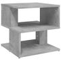 Voir la diapositive 2 : VIDAXL Table d'appoint Gris beton 40x40x40 cm Agglomere