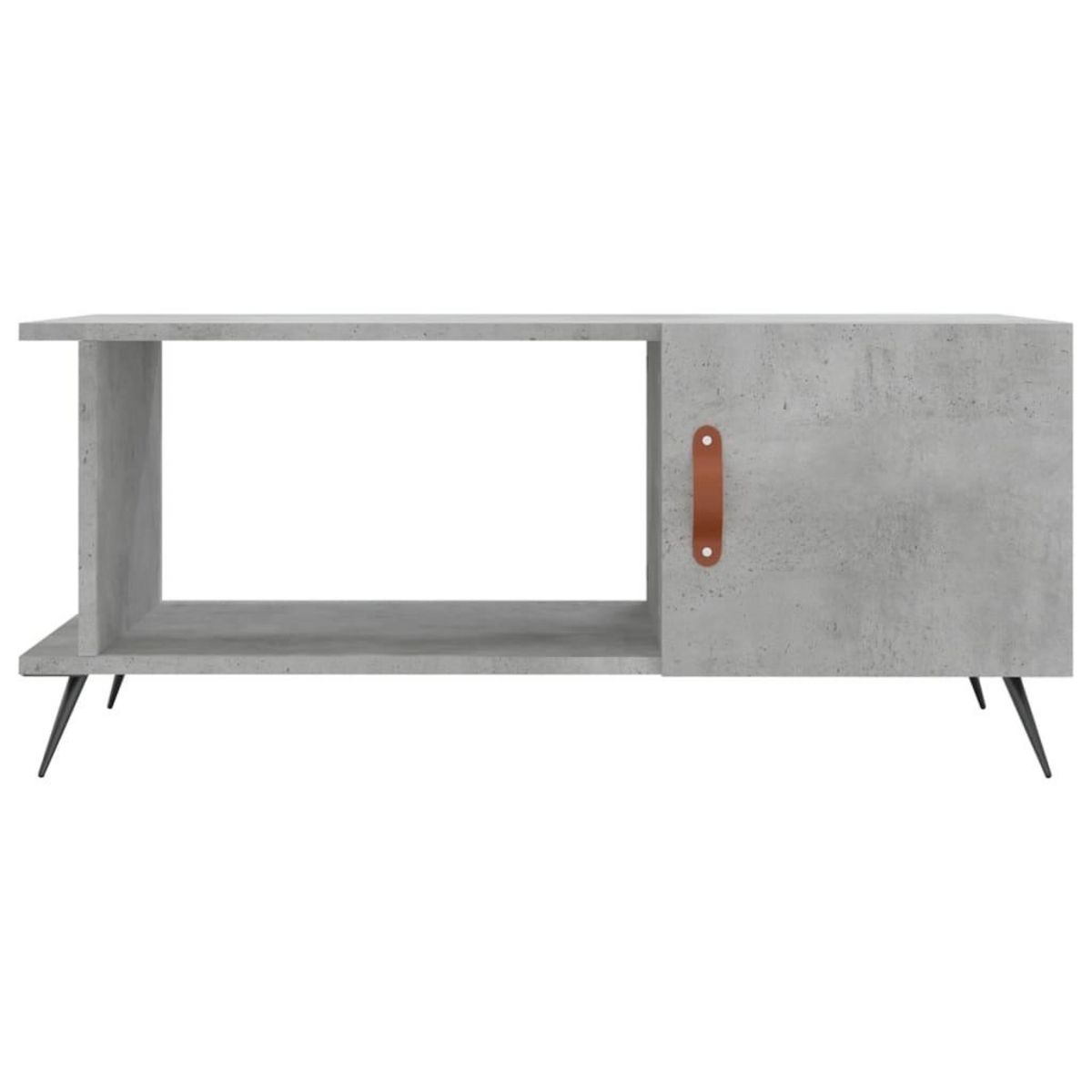 VIDAXL Table basse gris beton 90x50x40 cm bois d'ingenierie