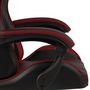 Voir la diapositive 5 : VIDAXL Fauteuil de jeux video et repose-pied Noir/bordeaux Similicuir