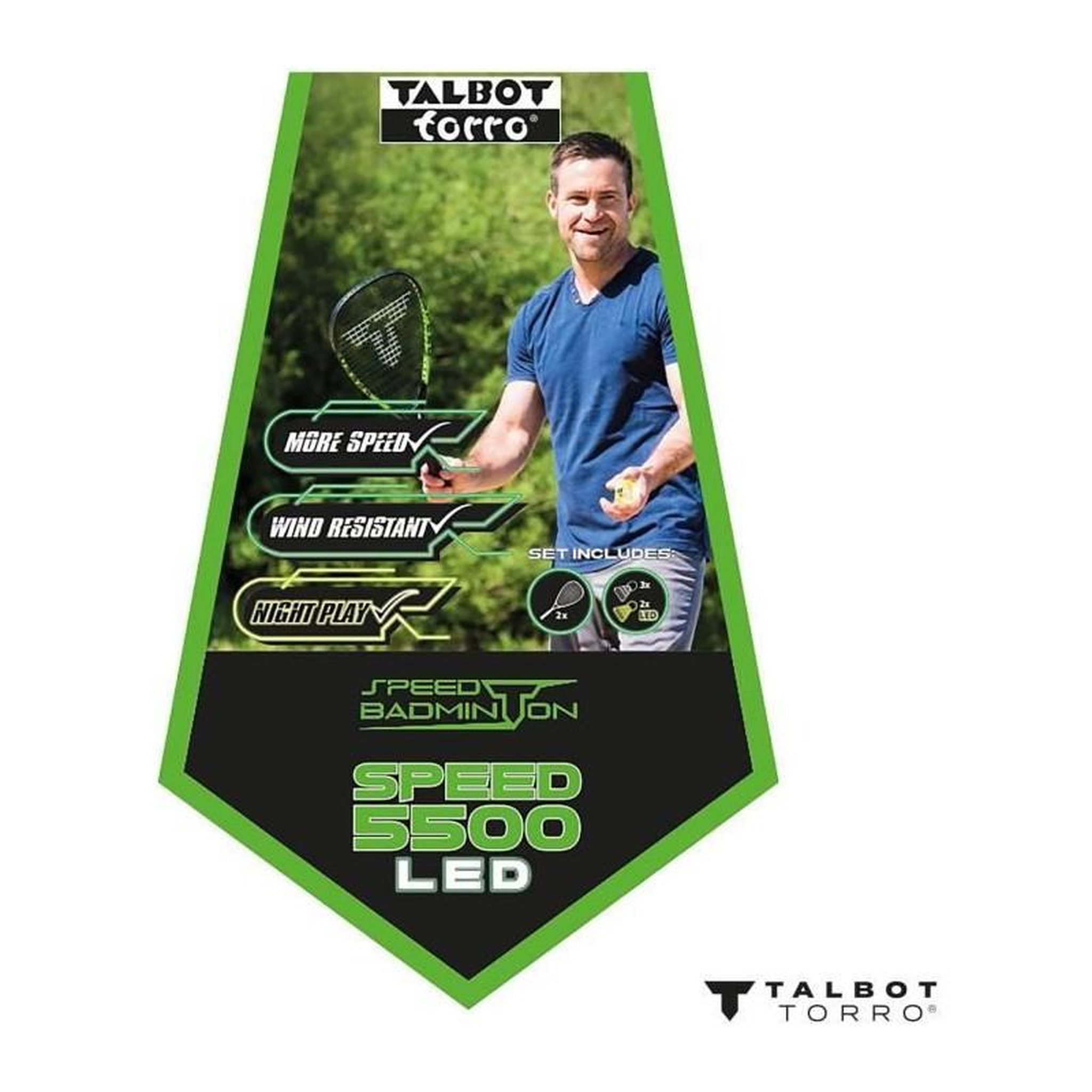 Voir la diapositive 4 : SCHILDKROT Set de Speedbadminton - SCHILDKRÖT - Set SPEED 5500 LED