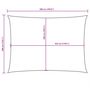 Voir la diapositive 6 : VIDAXL Voile de parasol tissu oxford rectangulaire 3x5 m blanc