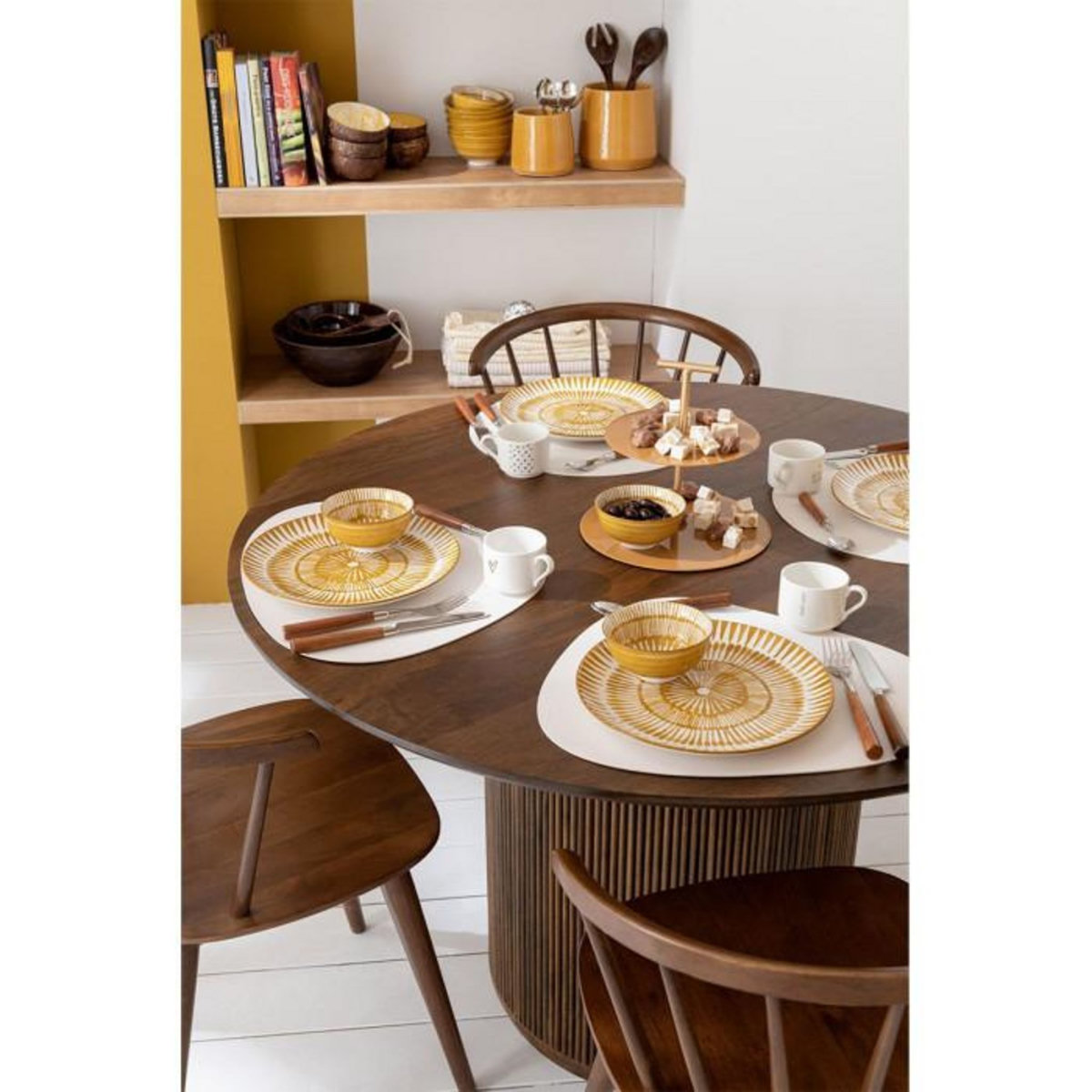 Paris Prix Table de Repas Design en Bois  Vincent  120cm Marron