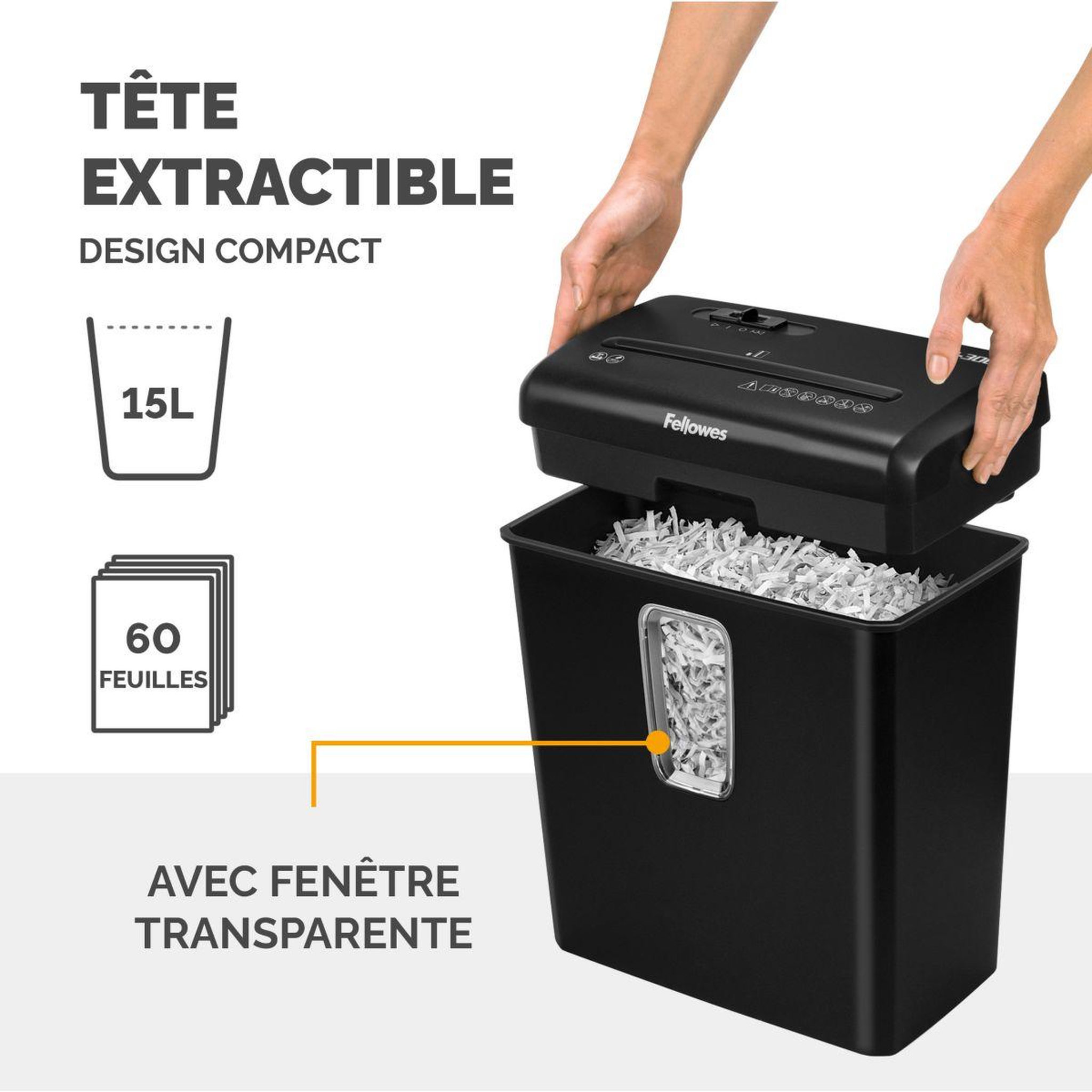 Voir la diapositive 5 : Fellowes Destructeur P 30C Coupe croisée