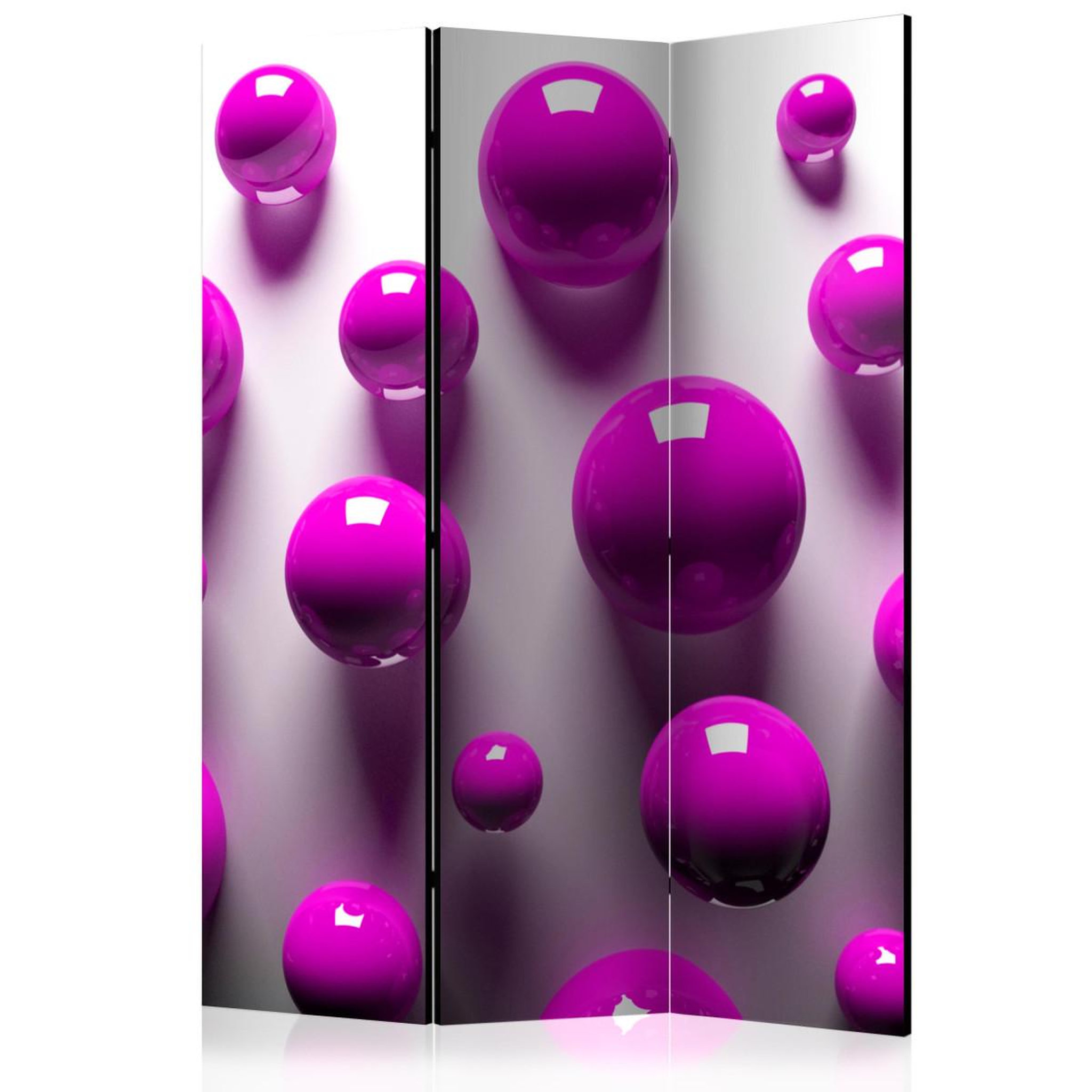 Paris Prix Paravent 3 volets  purple balls  135x172cm