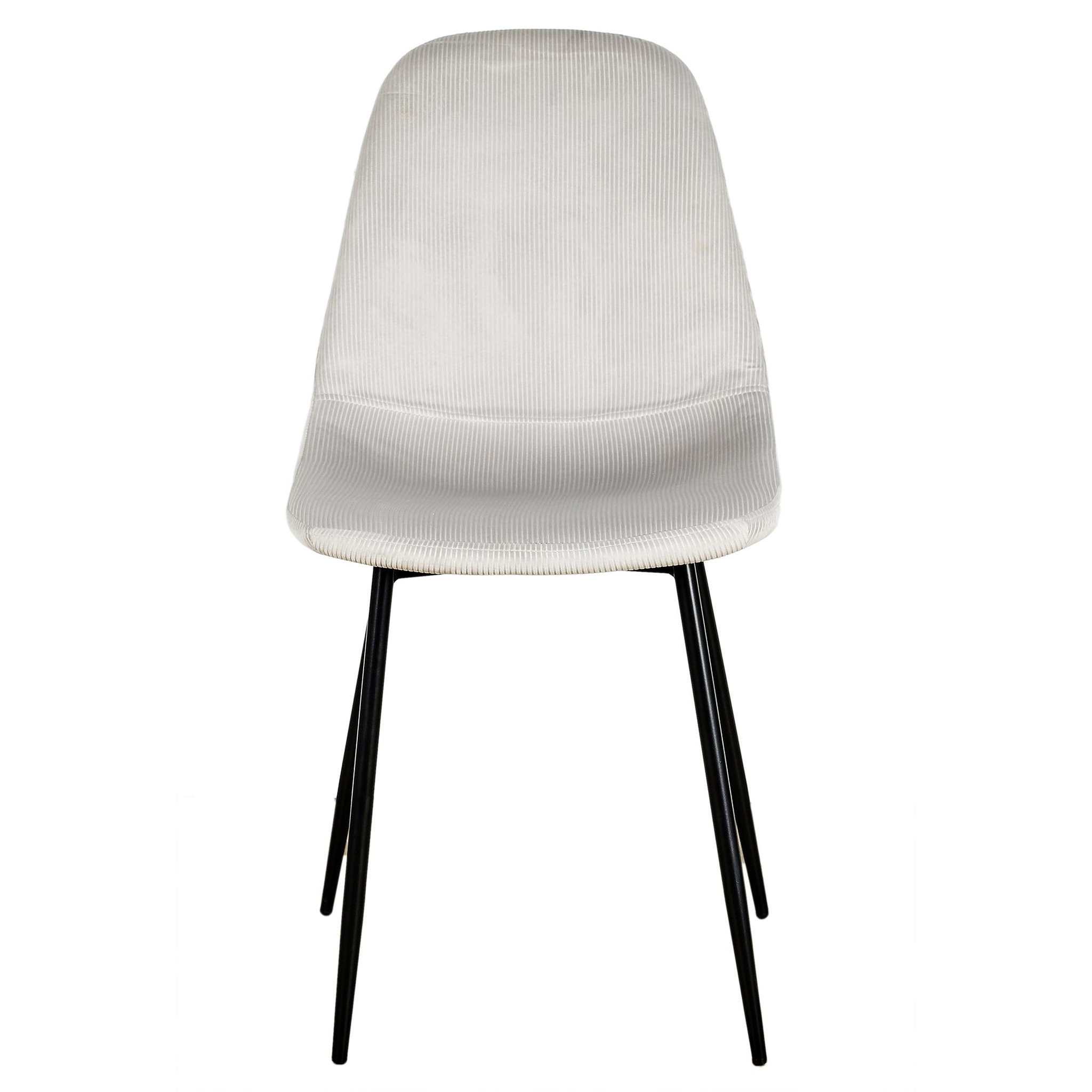 Voir la diapositive 2 : TOILINUX 2 chaises design velours giulia