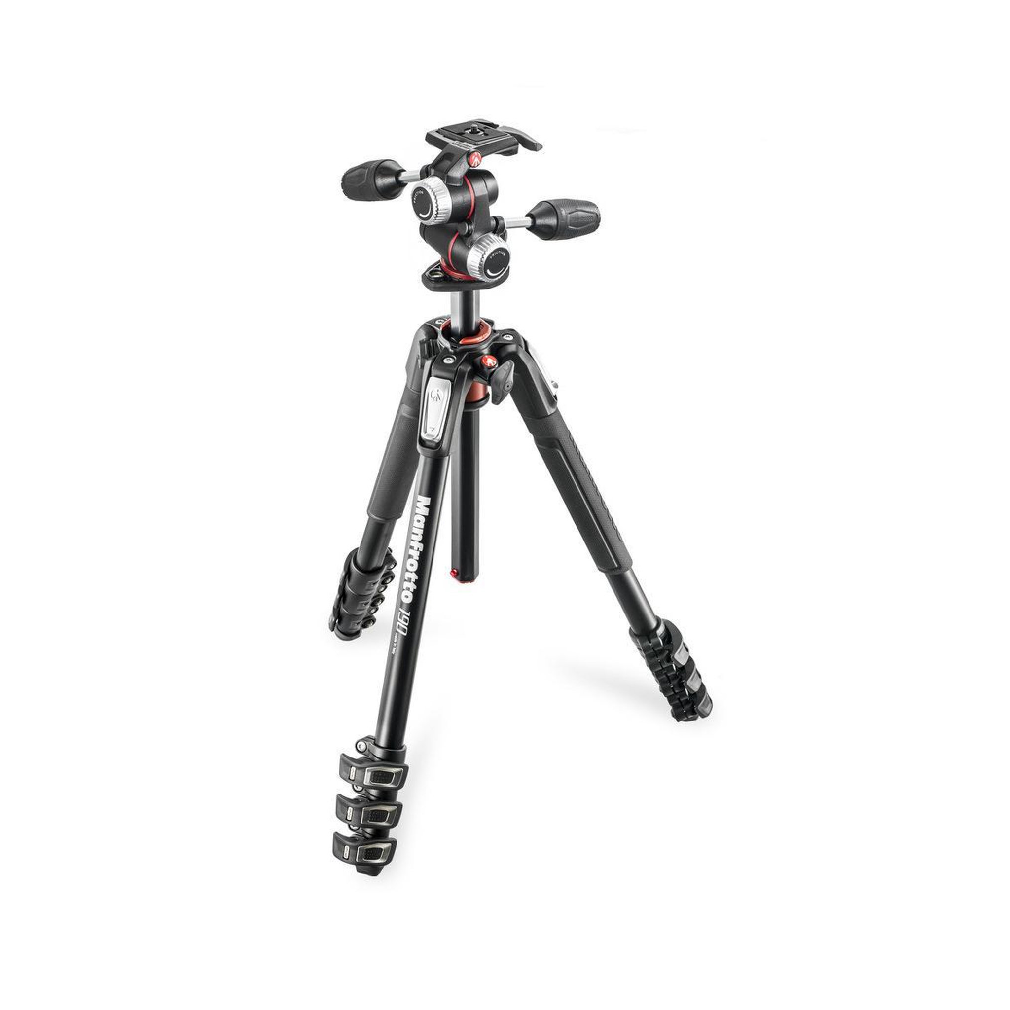 Voir la diapositive 2 : MANFROTTO Manfrotto MK190XPRO4-3W trépied Caméras numériques 3 pieds Noir