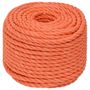 Voir la diapositive 2 : VIDAXL Corde de travail Orange 12 mm 50 m Polypropylene