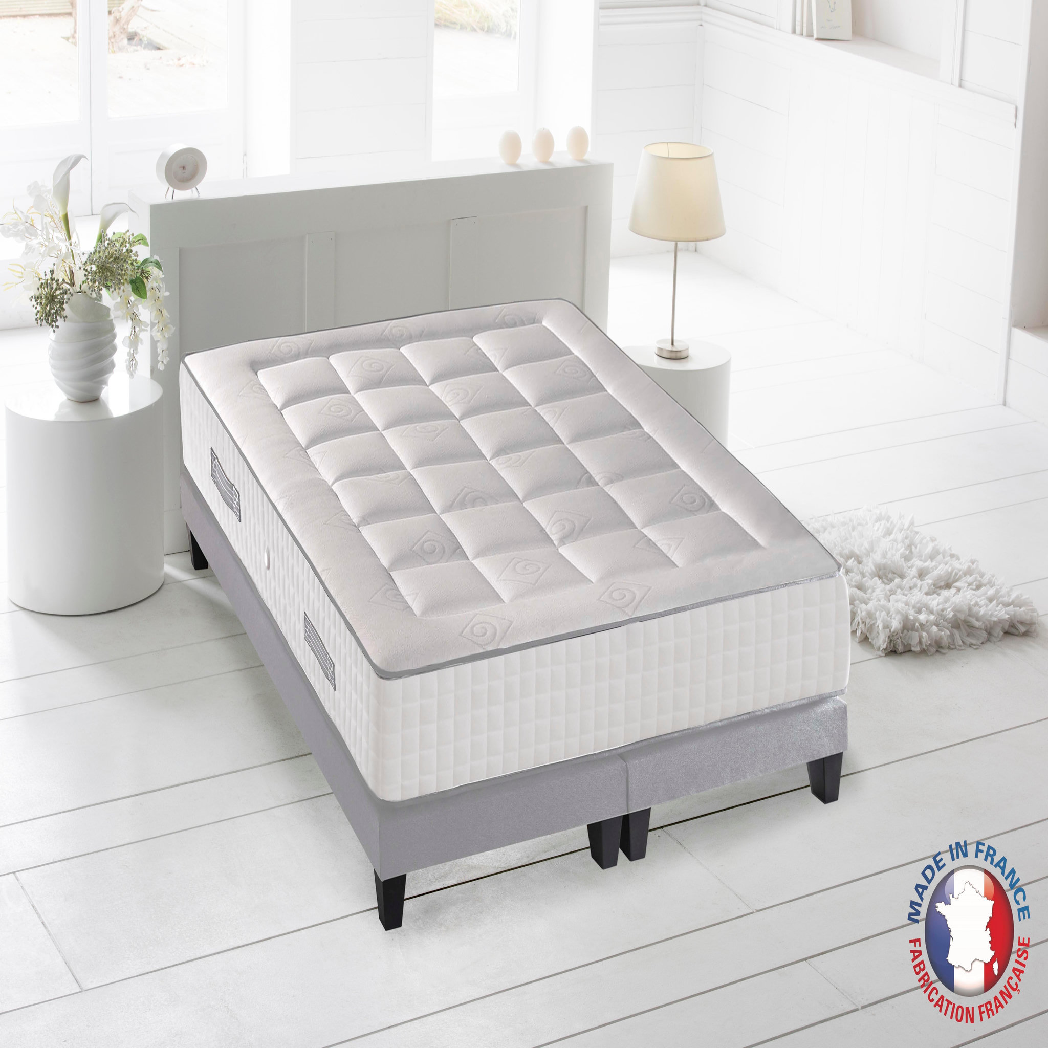 Voir la diapositive 3 : Matelas ressort ensachés 160x200 cm KING MEMO