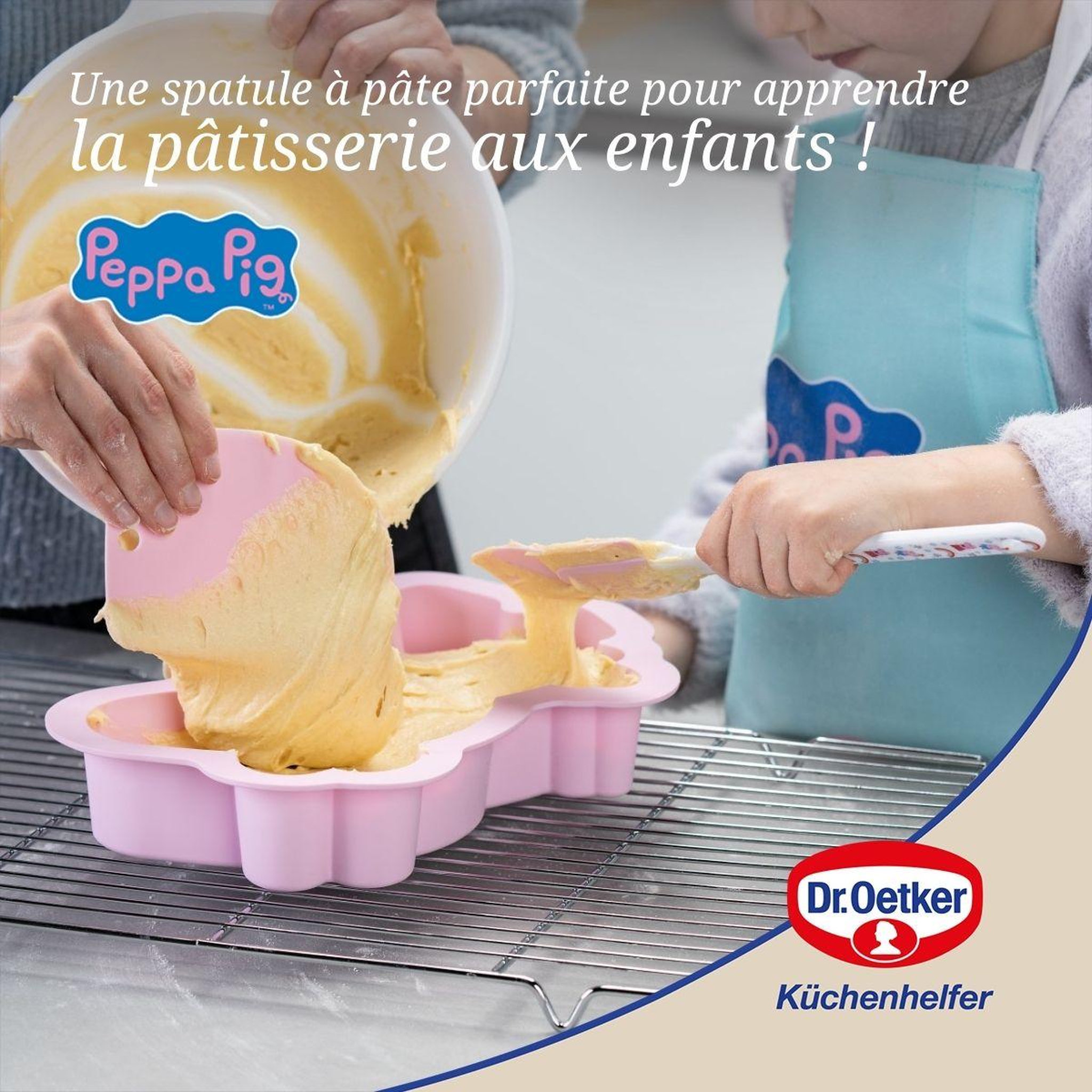 Voir la diapositive 2 : DR.OETKER Corne à pâtisserie pour cuisiner avec les enfants Dr. Oetker Peppa Pig