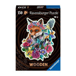RAVENSBURGER Puzzle en bois 150 pièces – Renard coloré – Illustration artistique nature – Puzzle premium adulte – Ravensburger