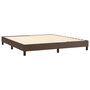 Voir la diapositive 4 : VIDAXL Cadre de lit sans matelas marron 180x200 cm similicuir