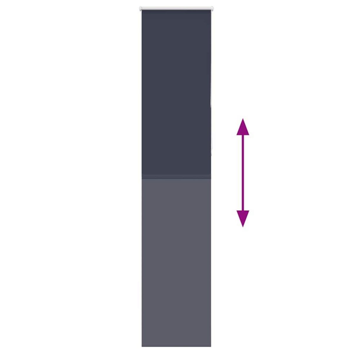 VIDAXL Store enrouleur occultant largeur du tissu 35,7 cm polyester