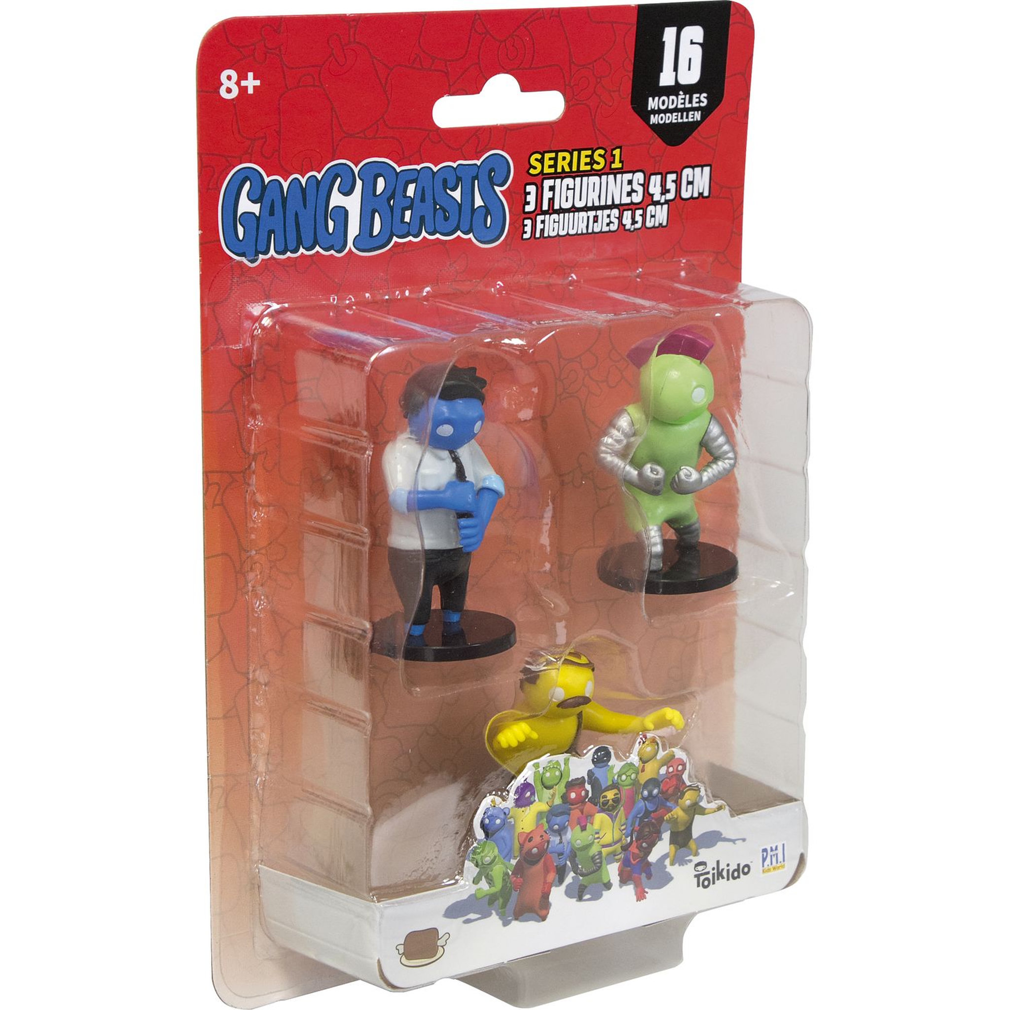 Voir la diapositive 2 : LANSAY Gang Beasts 3 Figurines 4,5cm #3