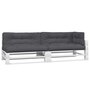 Voir la diapositive 3 : VIDAXL Coussins de palette 5 pcs anthracite tissu