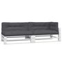Voir la diapositive 3 : VIDAXL Coussins de palette 5 pcs anthracite tissu
