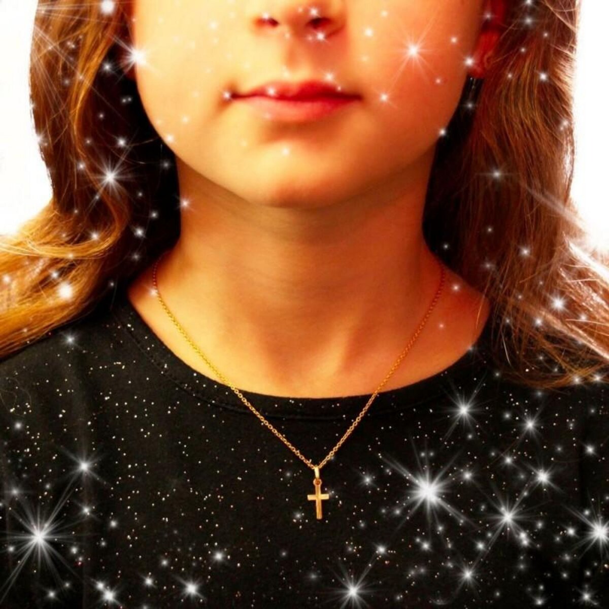 L'ATELIER D'AZUR Collier - Médaille Croix Or 18 Carats 750/000 Jaune - Chaine Dorée