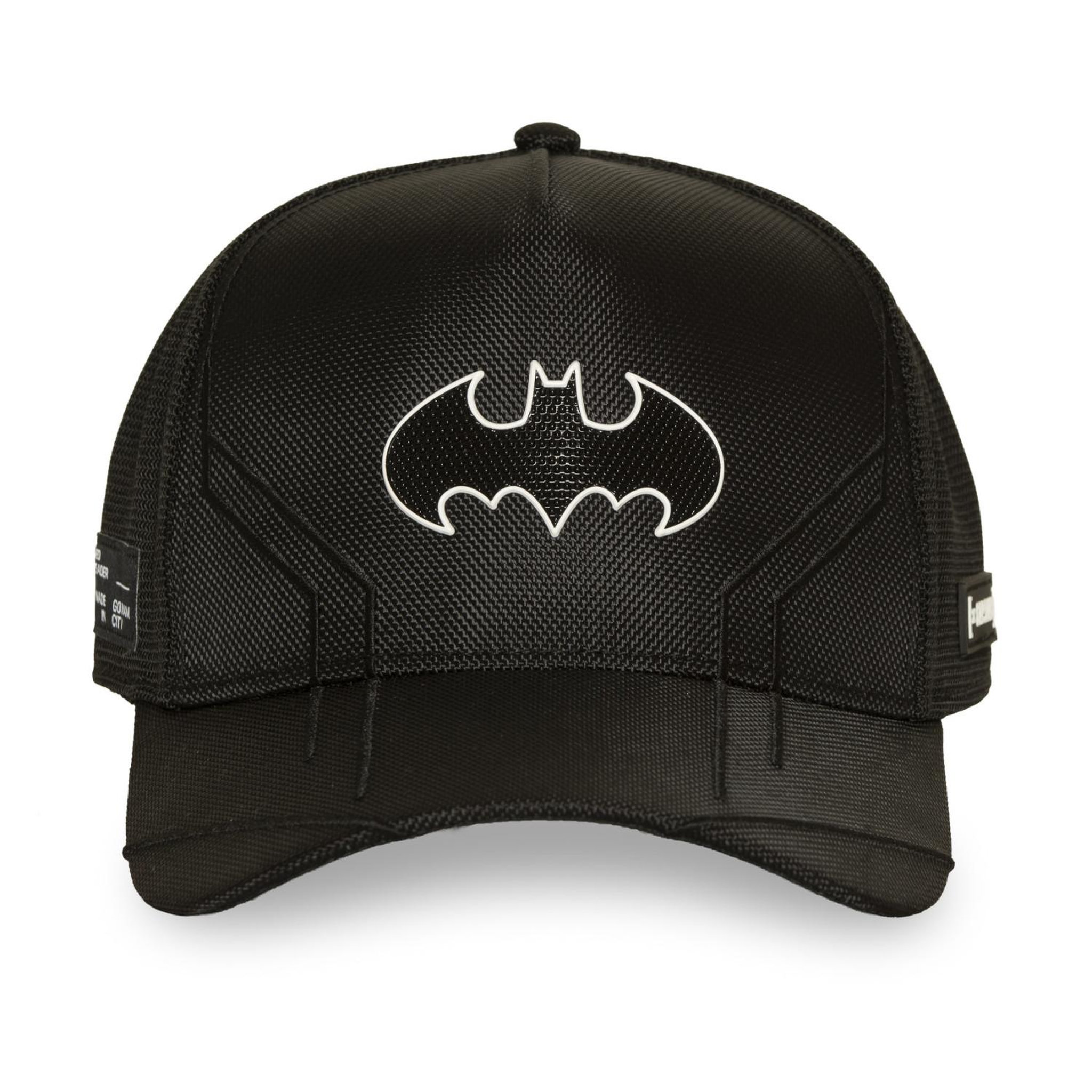 Voir la diapositive 2 : CAPSLAB Casquette trucker premium filet et logo pu dc comics batman tec