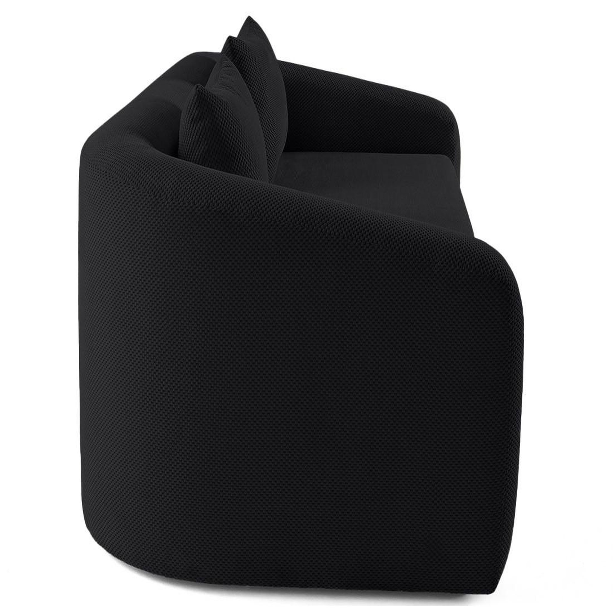 Voir la diapositive 6 : BEST MOBILIER Nuvia - canapé convertible déplimousse 3 places en velours texturé