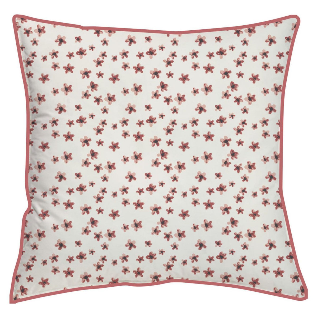 Coussin déco motif floral 