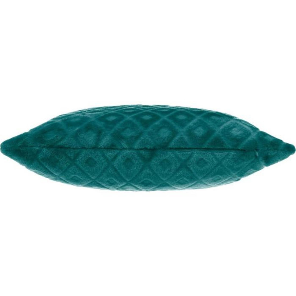 ATMOSPHERA Coussin Déhoussable  Losange 3D  40x40cm Bleu Canard