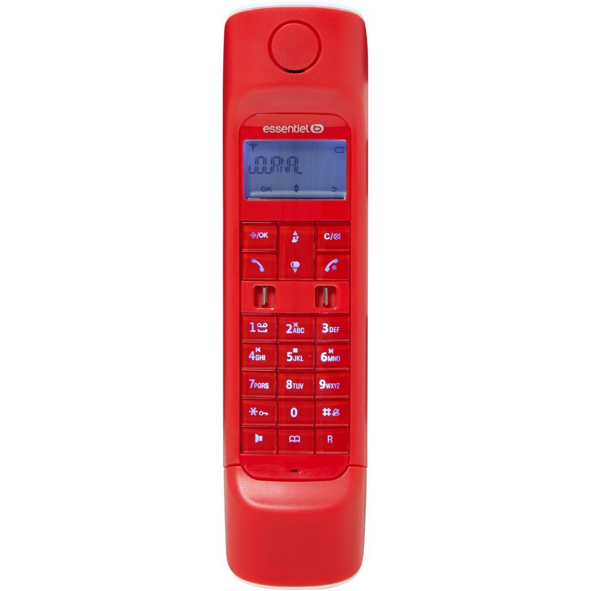 Voir la diapositive 3 : ESSENTIEL B Téléphone sans fil Comeback Solo Rouge