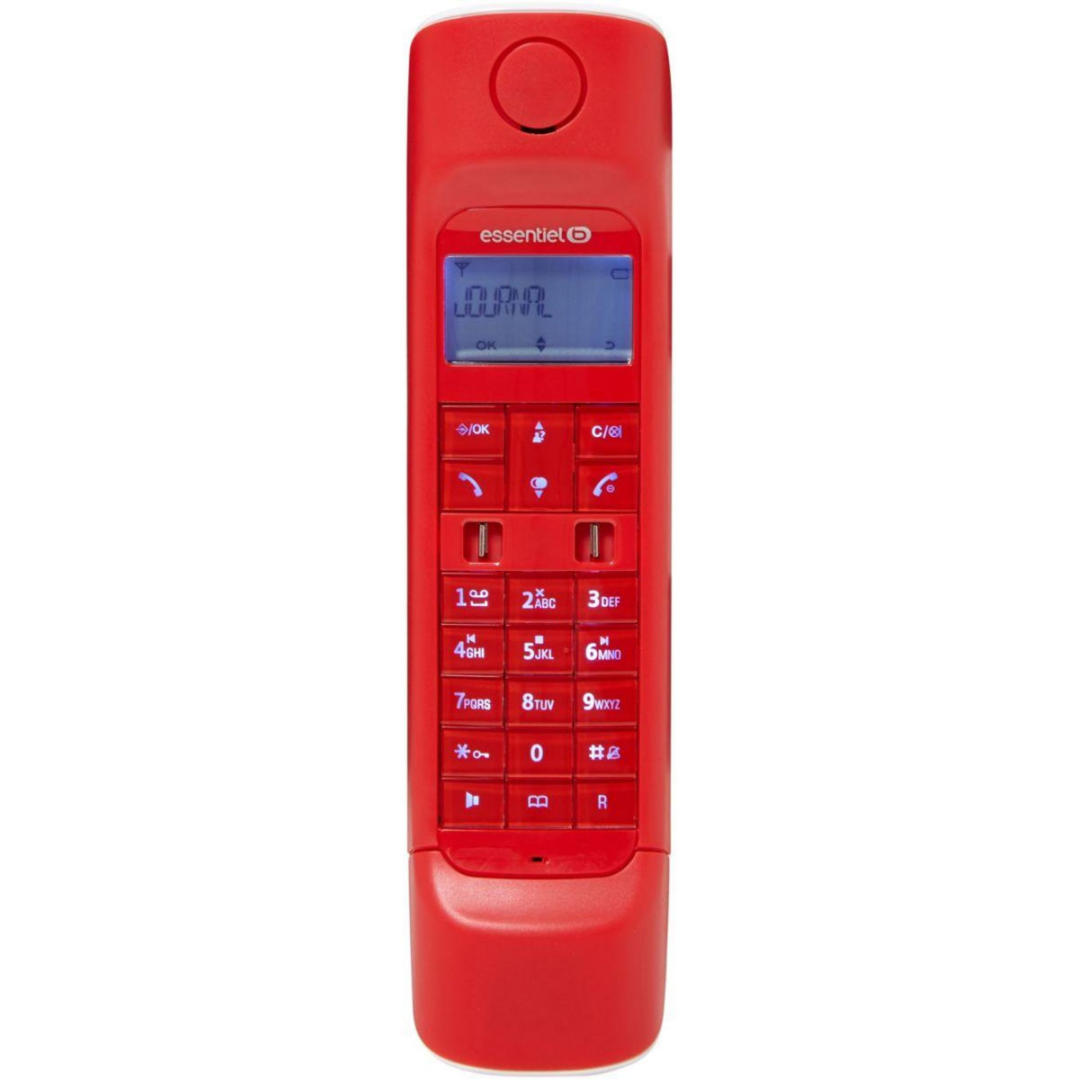 ESSENTIEL B Téléphone sans fil Comeback Solo Rouge
