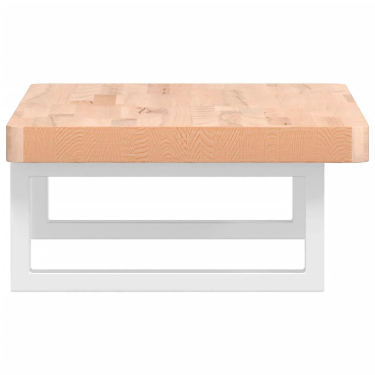 VIDAXL Etagere de vasque murale acier et bois massif de hetre