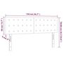 Voir la diapositive 6 : VIDAXL Tete de lit a LED Gris 144x5x78/88 cm Similicuir