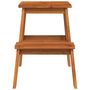 Voir la diapositive 4 : VIDAXL Tabouret-escabeau 2 marches 40x38x50 cm Bois d'acacia solide