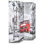 Voir la diapositive 2 : VIDAXL Cloison de separation 160 x 170 cm Bus londonien Noir et blanc