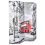 Voir la diapositive 2 : VIDAXL Cloison de separation 160 x 170 cm Bus londonien Noir et blanc