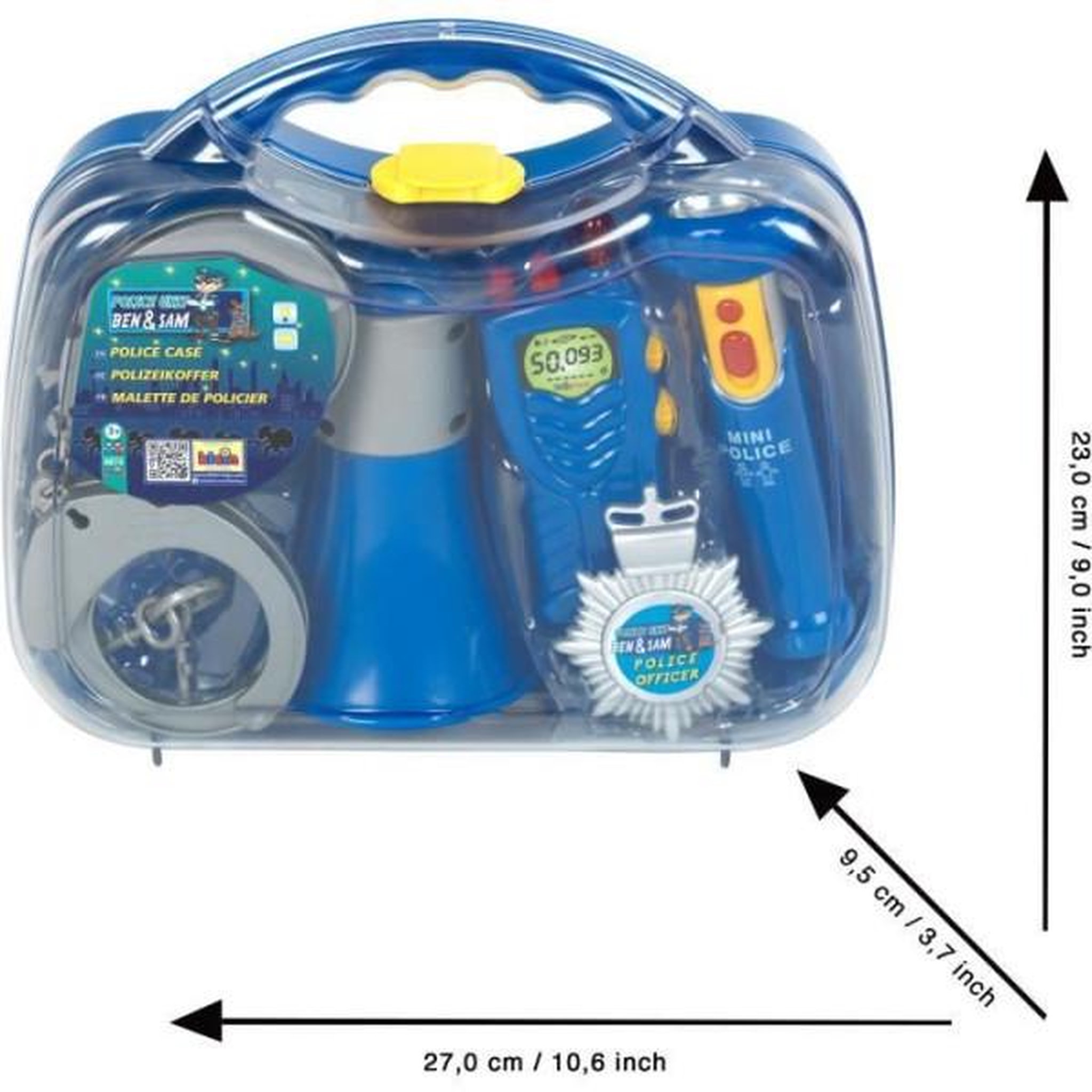 Voir la diapositive 4 : Klein Mallette de policier - KLEIN - 8874 - Avec lampe torche électronique et accessoires - Des 3 ans