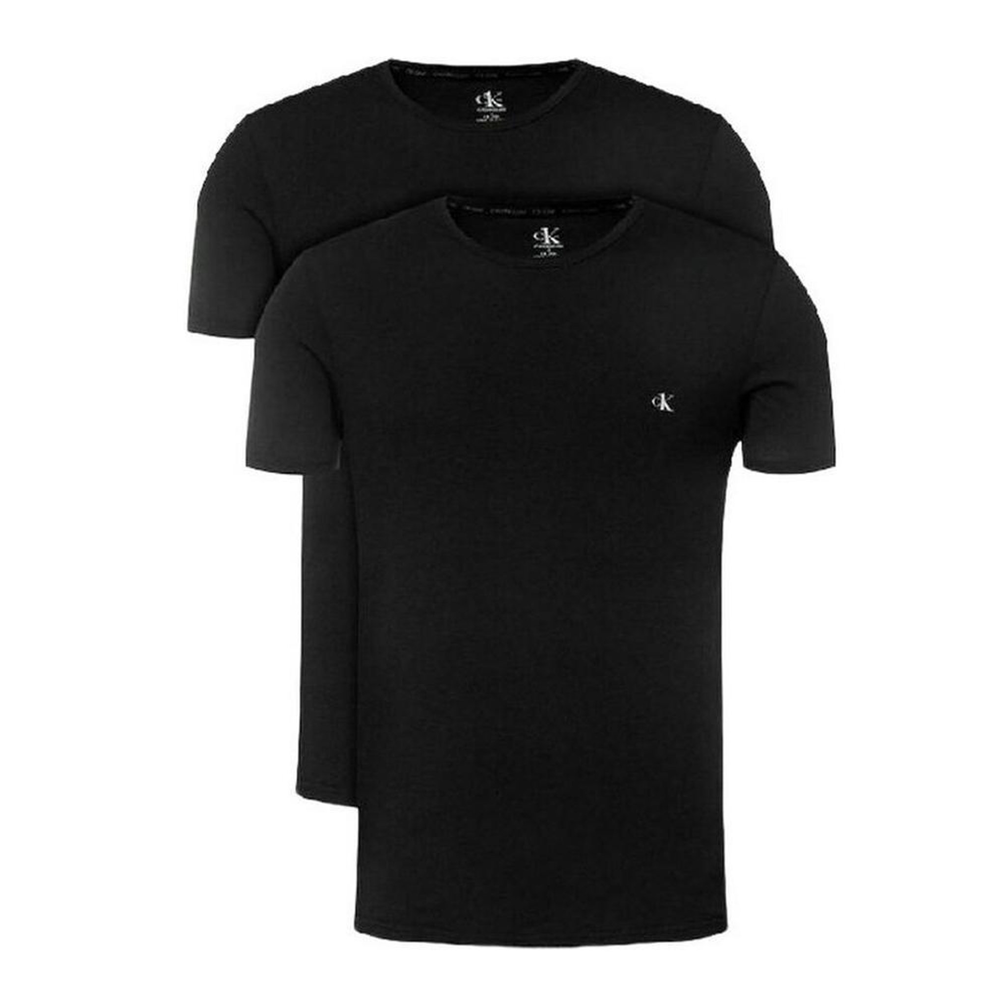 CALVIN KLEIN JEANS Lot de 2 T-shirts Noir Homme Calvin Klein Monologo. Coloris disponibles : Noir