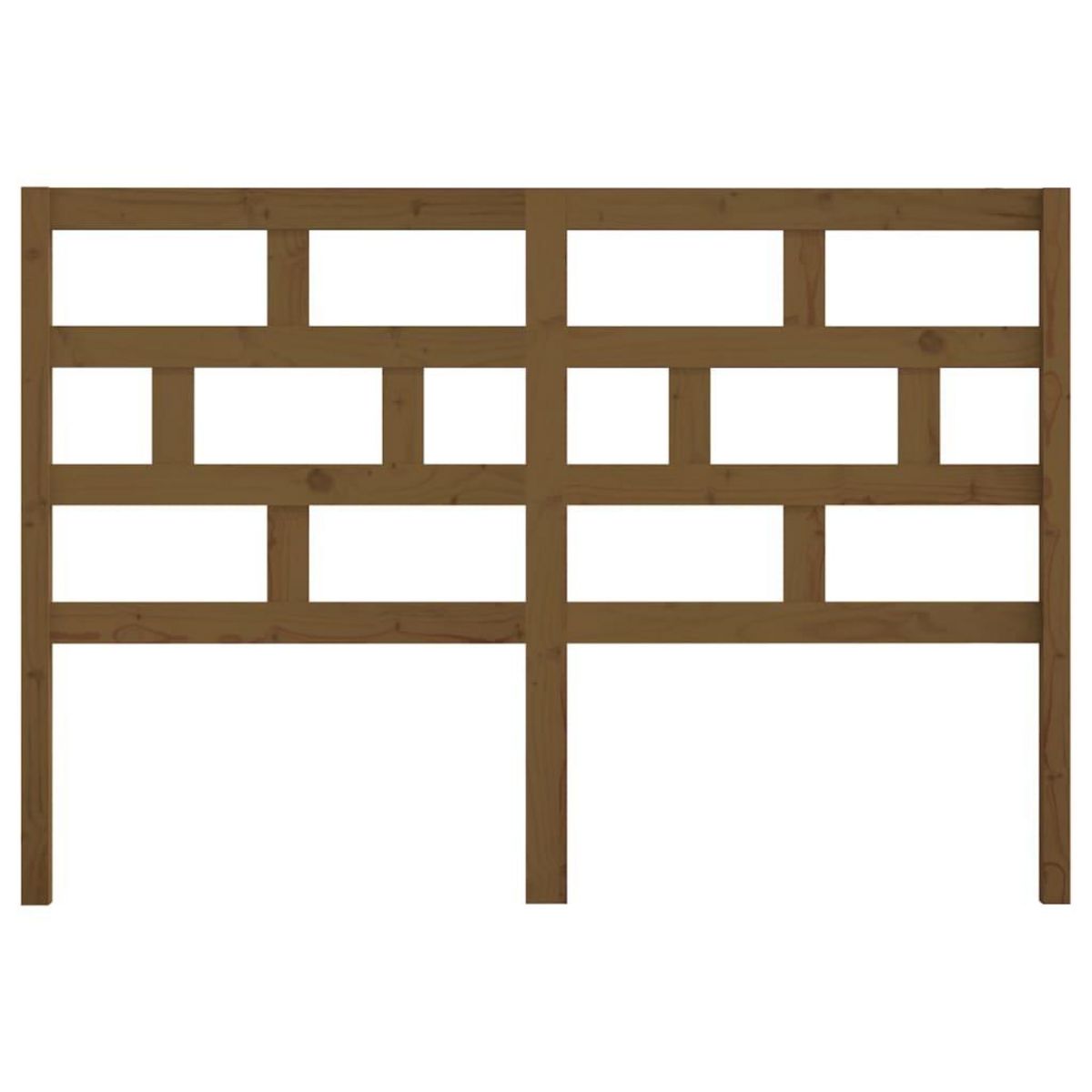 VIDAXL Tete de lit Marron miel 141x4x100 cm Bois massif de pin