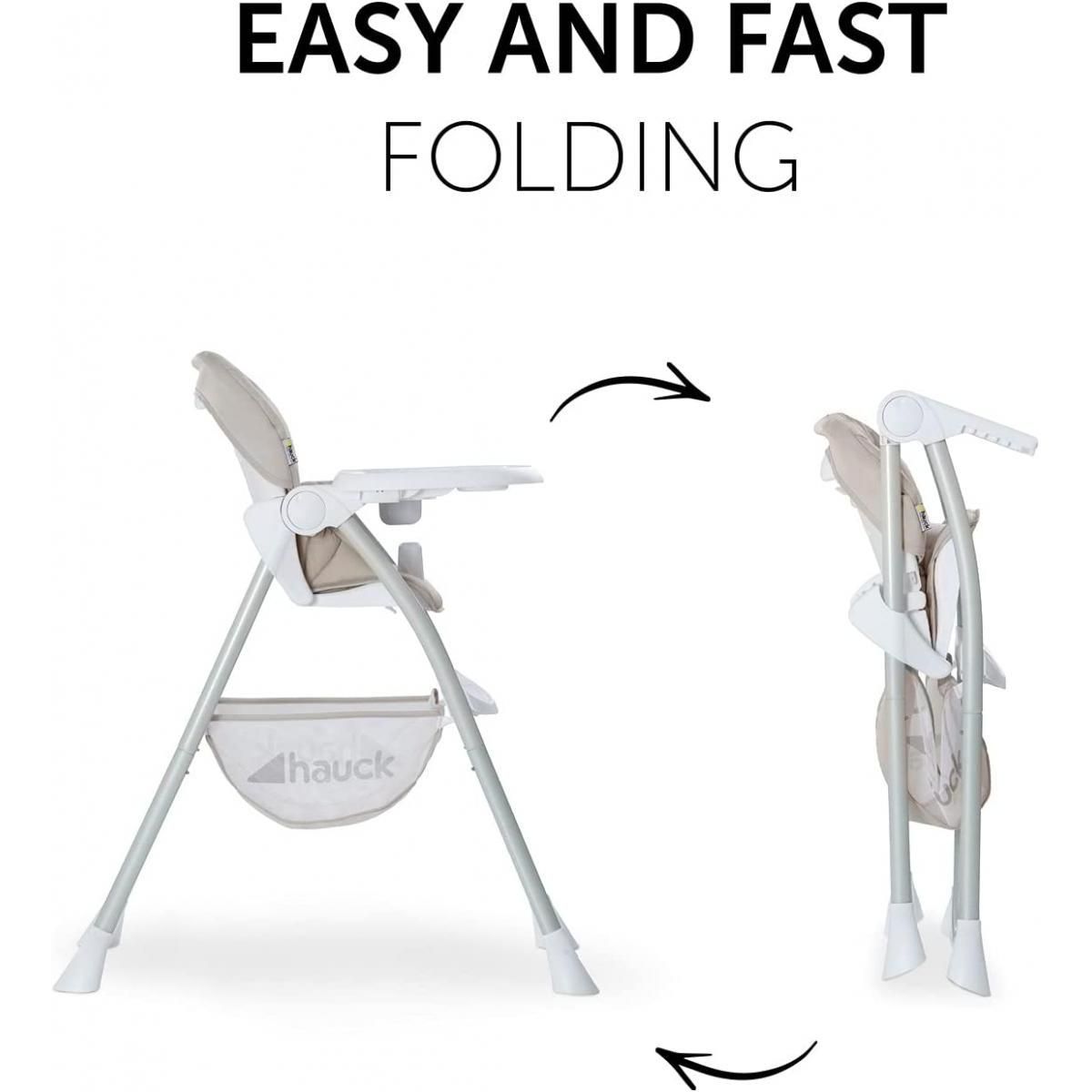 HAUCK Chaise haute Sit N Fold Beige