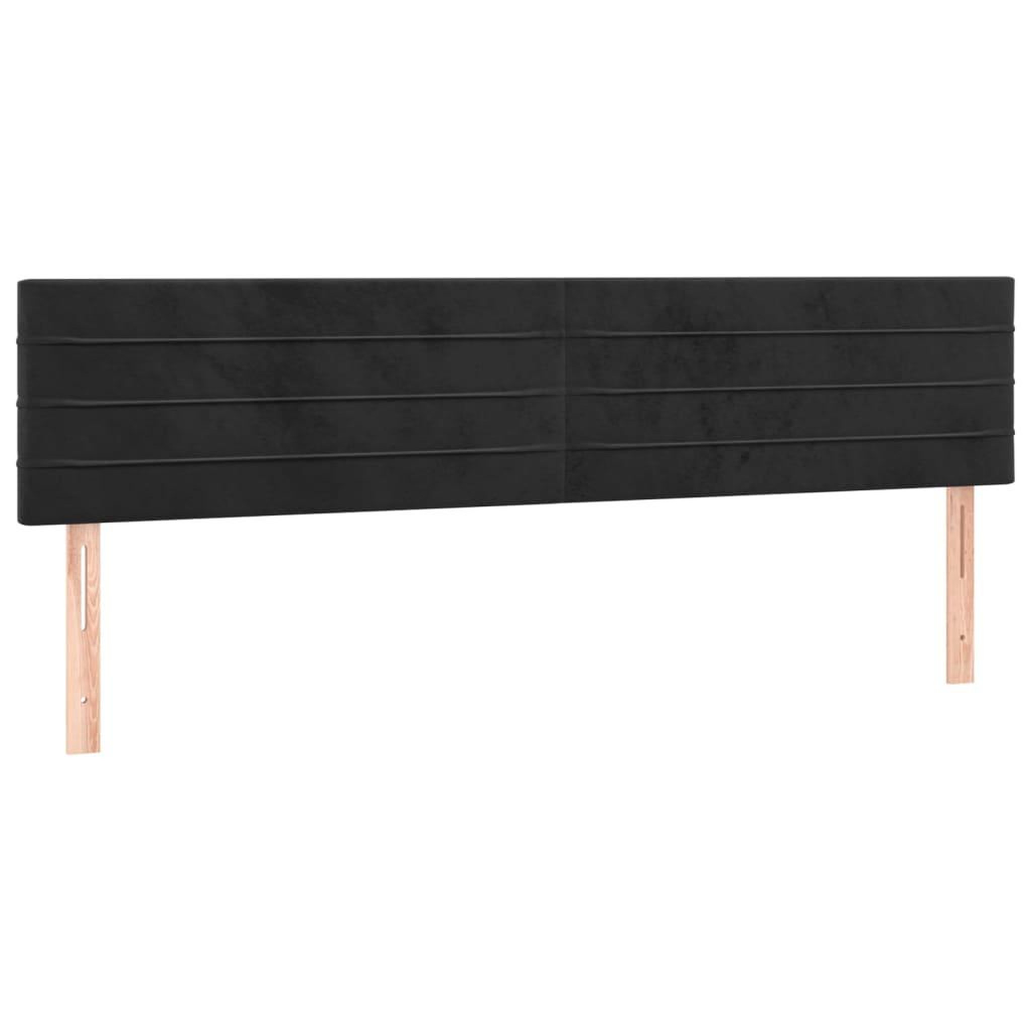 Voir la diapositive 4 : VIDAXL Tete de lit a LED Noir 160x5x78/88 cm Velours