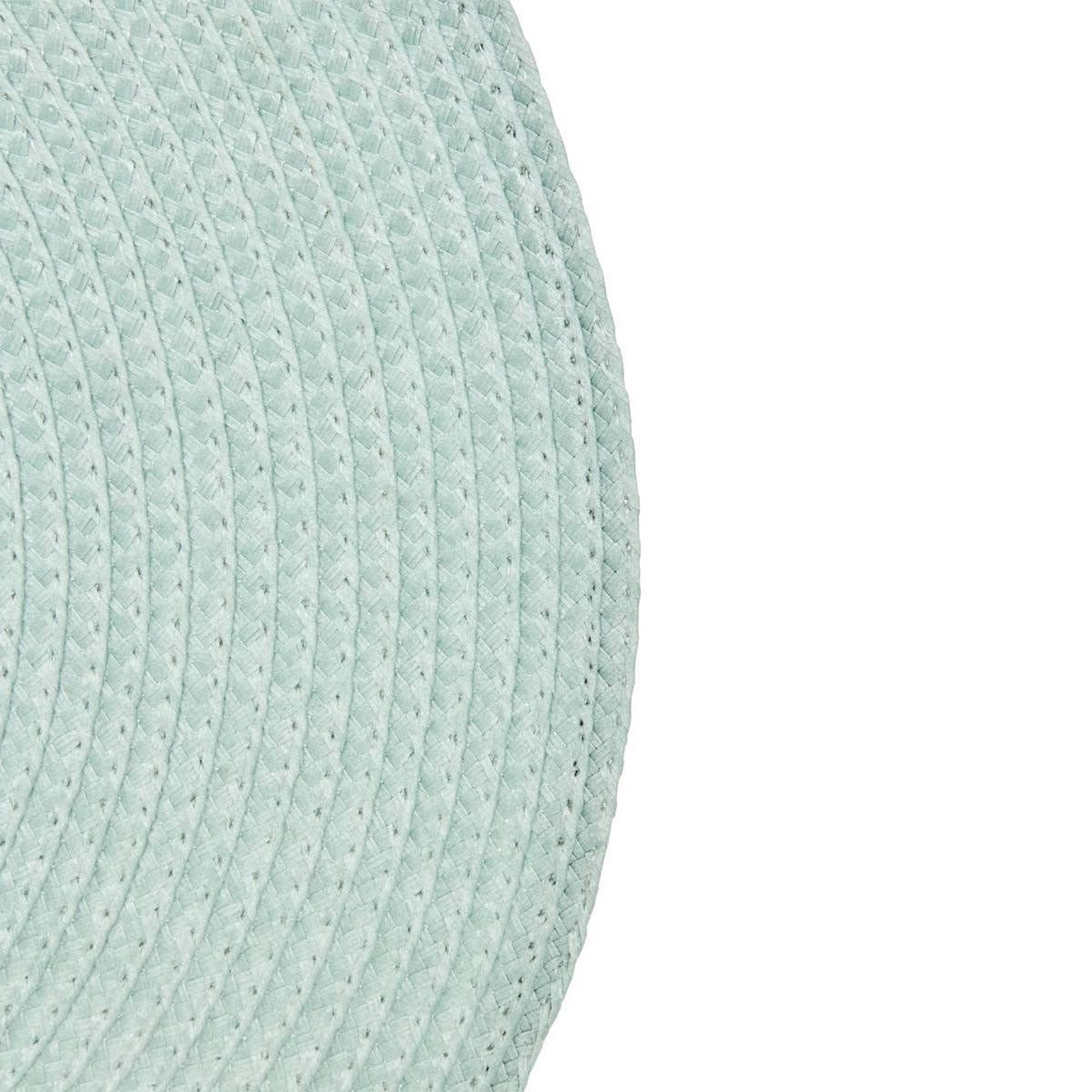 Voir la diapositive 2 : SECRET DE GOURMET Set de table rond  tressé  38cm vert céladon