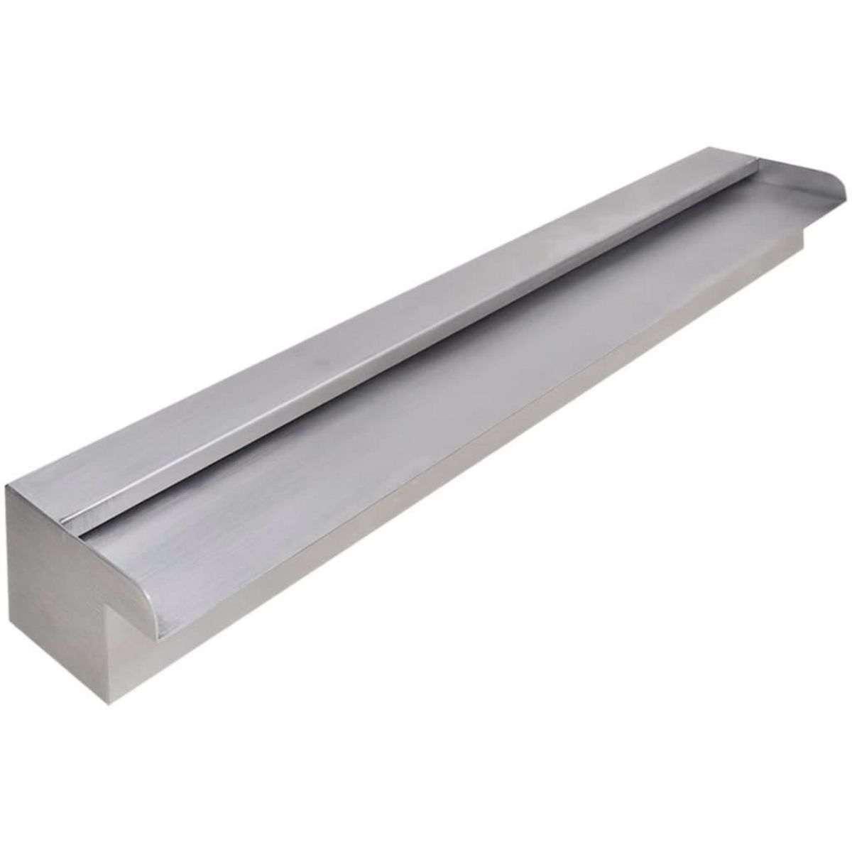 VIDAXL Lame d'eau rectangulaire pour piscine Acier inoxydable 90 cm