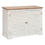 ATMOSPHERA Buffet 2 Portes en Bois  Olbia  110cm Blanc