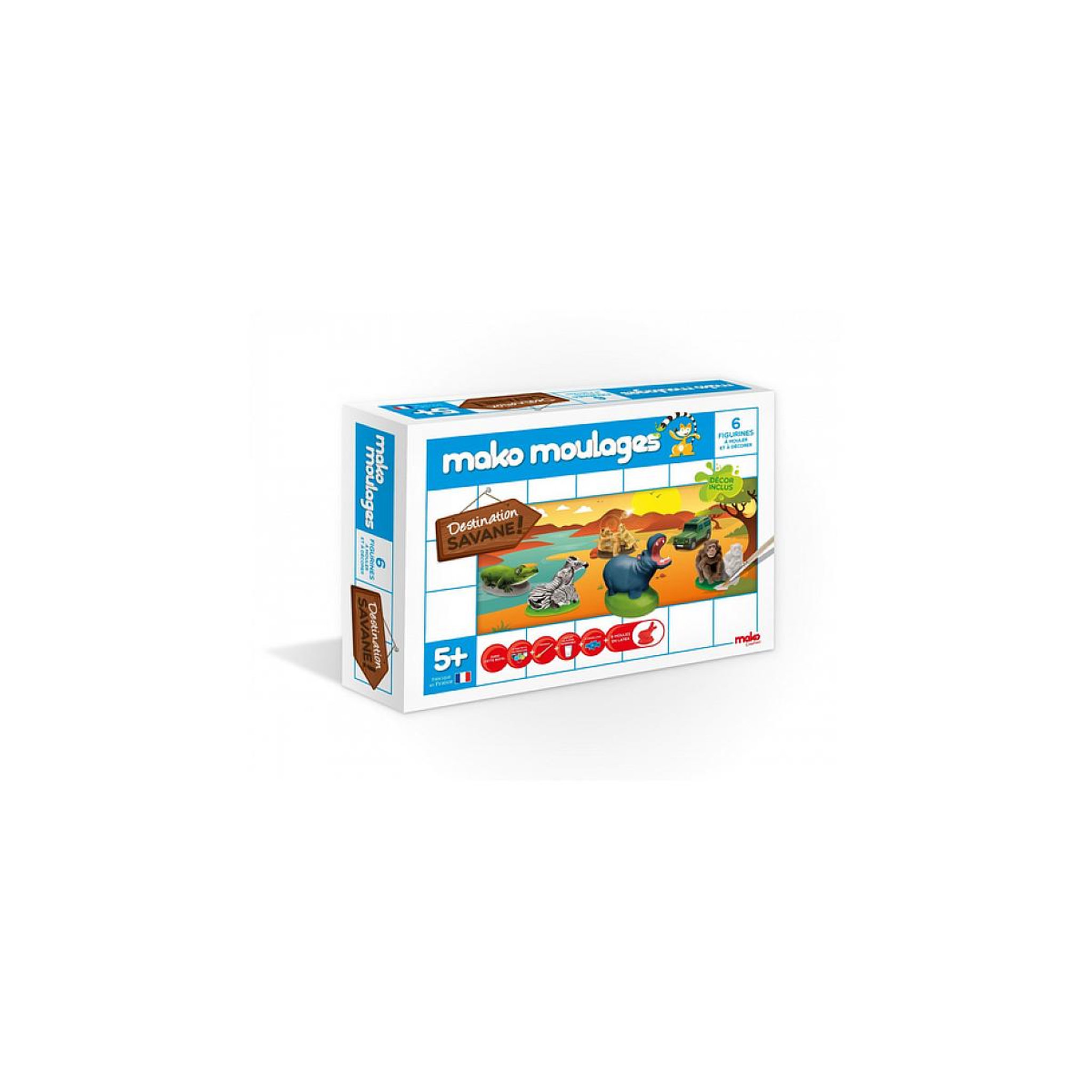 Voir la diapositive 2 : Mako Creations Destination savane, coffret 6 moules