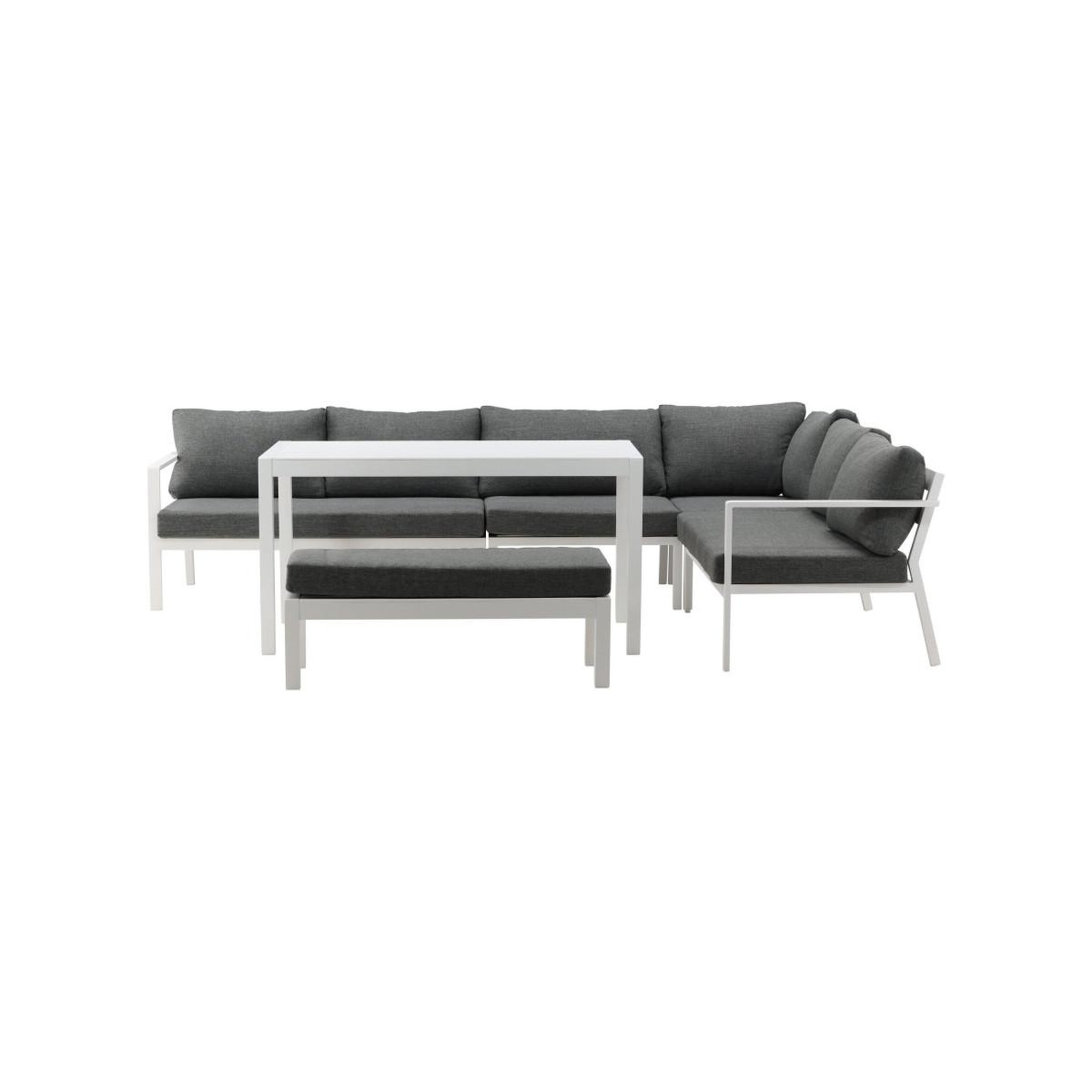 Voir la diapositive 5 : Paris Prix Salon d'Angle de Jardin  Ramos  294cm Blanc