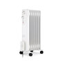 Voir la diapositive 2 : OCEANIC Radiateur électrique bain d'huile 1500W OCEANIC - 3 puissances - 7 éléments - Blanc - Mobile