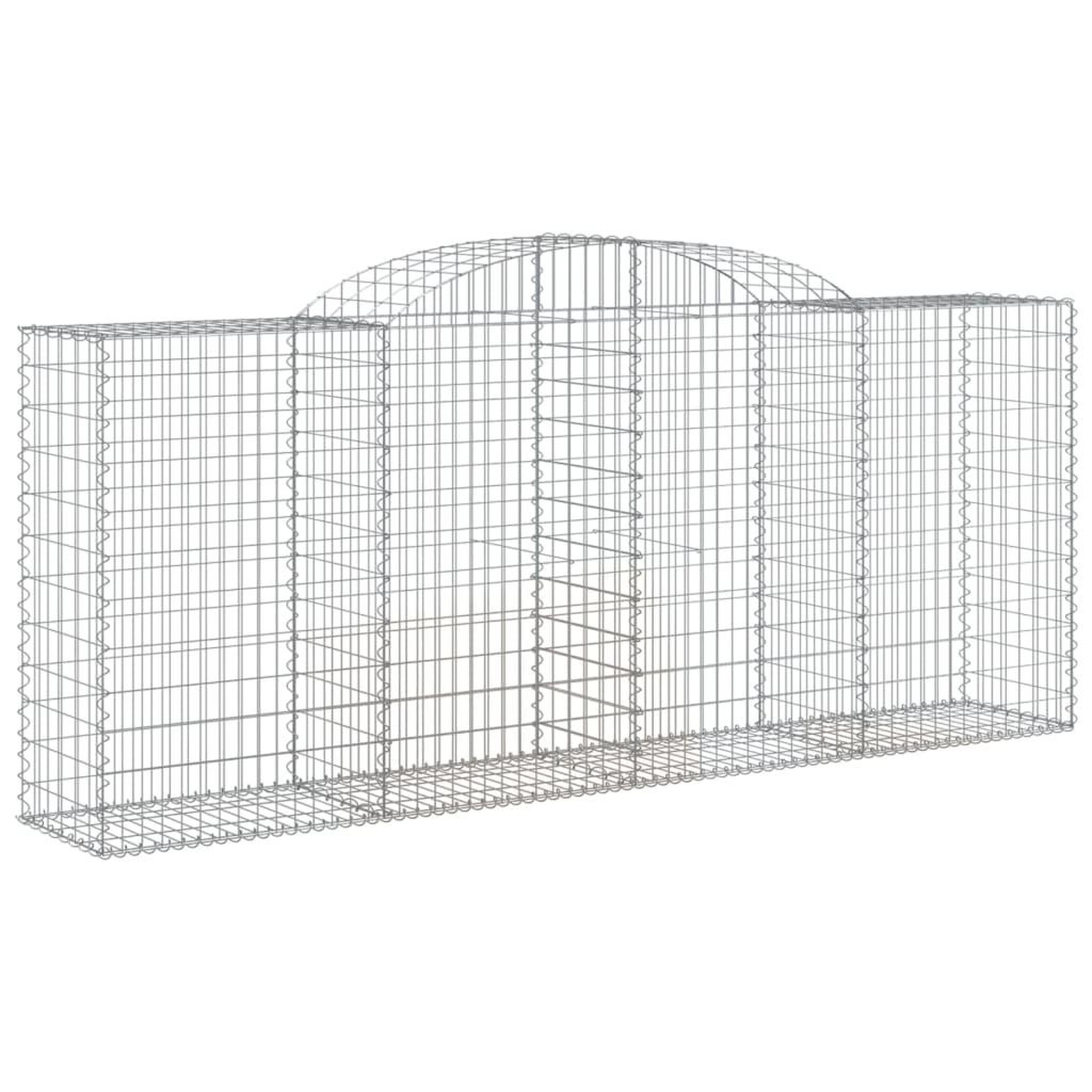 Voir la diapositive 3 : VIDAXL Paniers a gabions arques 8 pcs 300x50x120/140 cm fer galvanise