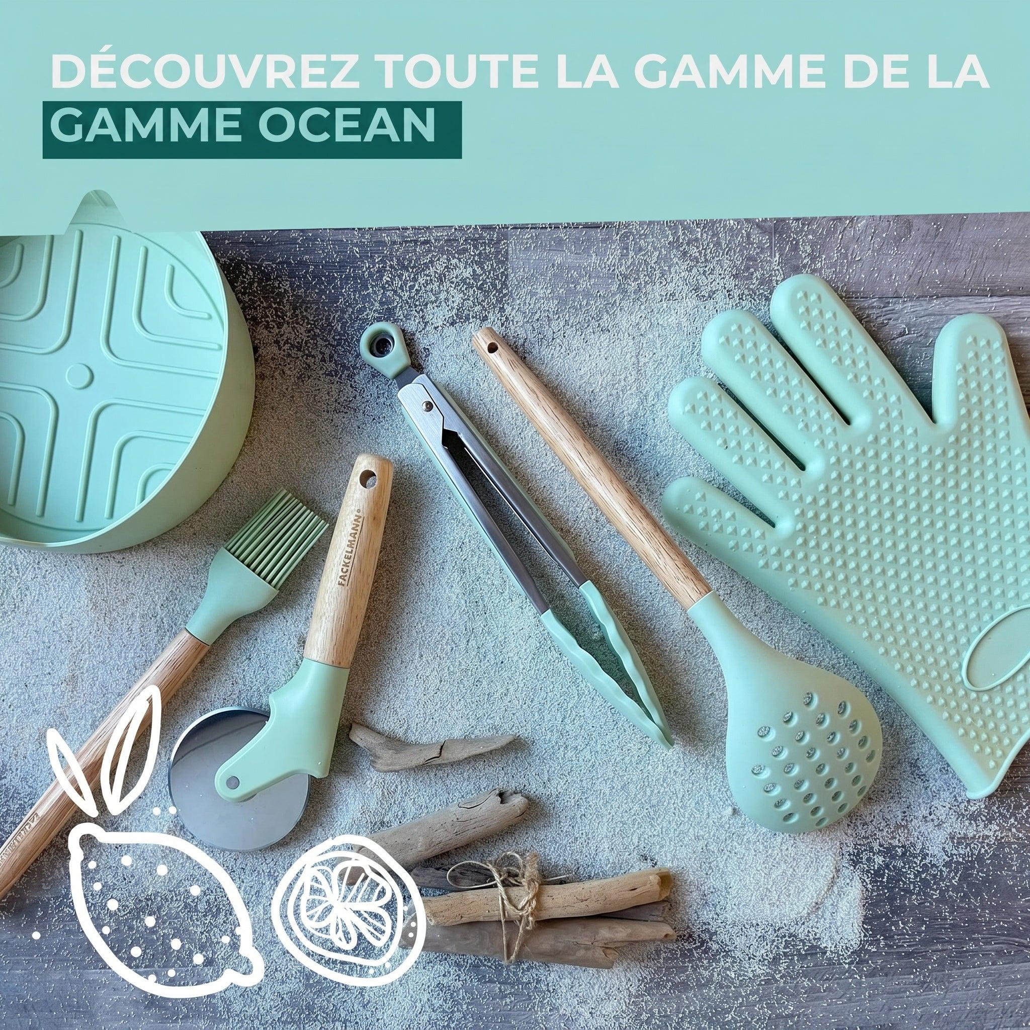 Voir la diapositive 6 : Fackelmann Pinceau de cuisine et pâtisserie en poils silicone fackelmann ocean