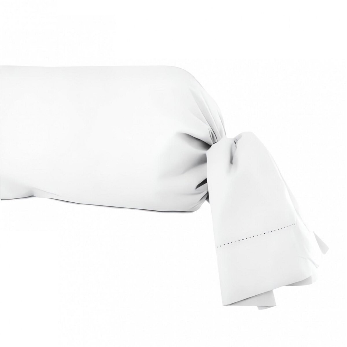 SOLEIL D'OCRE Taie de traversin en coton 45x185 cm PERCALE blanc, par Soleil d'ocre