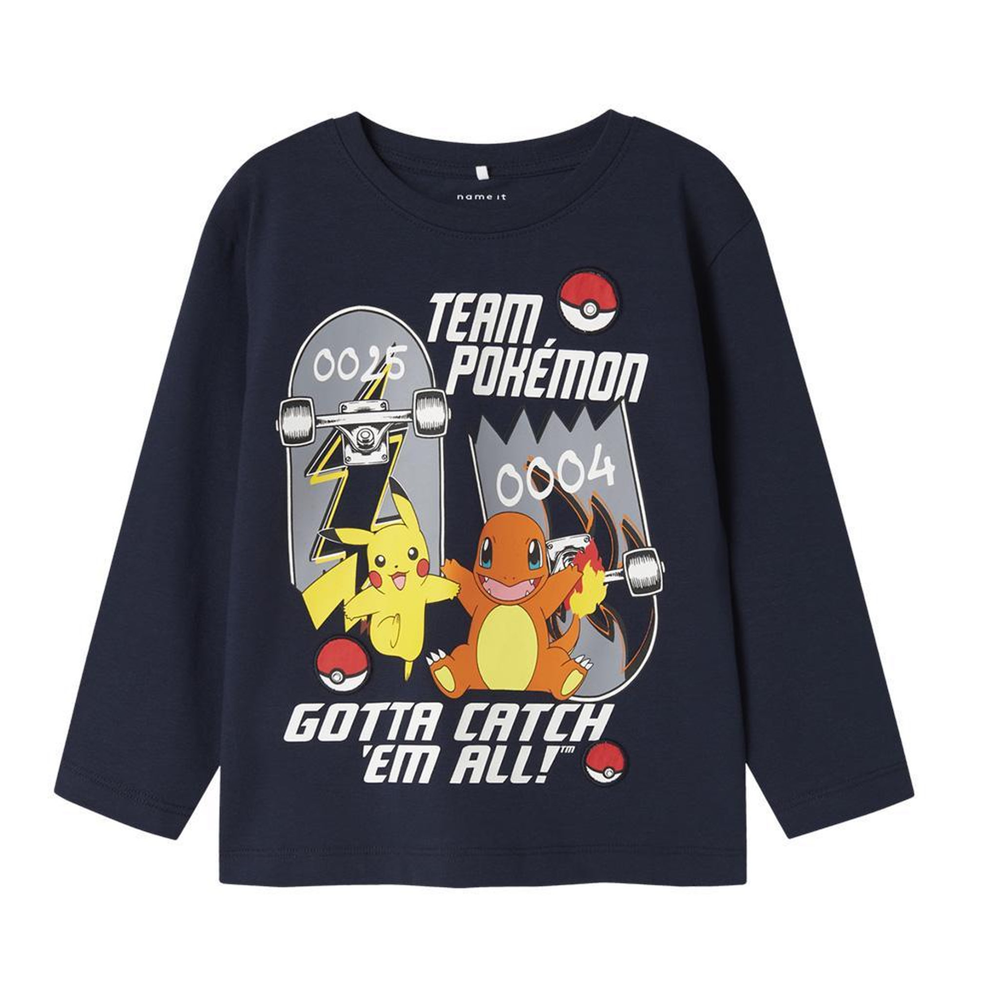 NAME IT T Shirt Manches longues  Garçon Name it Stern Pokemon. Coloris disponibles : Bleu
