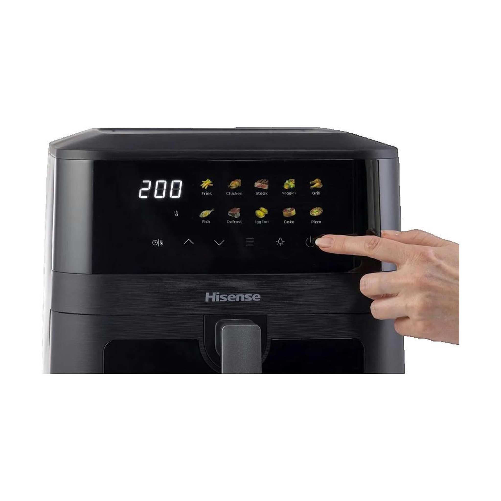 Voir la diapositive 3 : Hisense Friteuse à air Hisense HAF2100DCD 7,7L noire