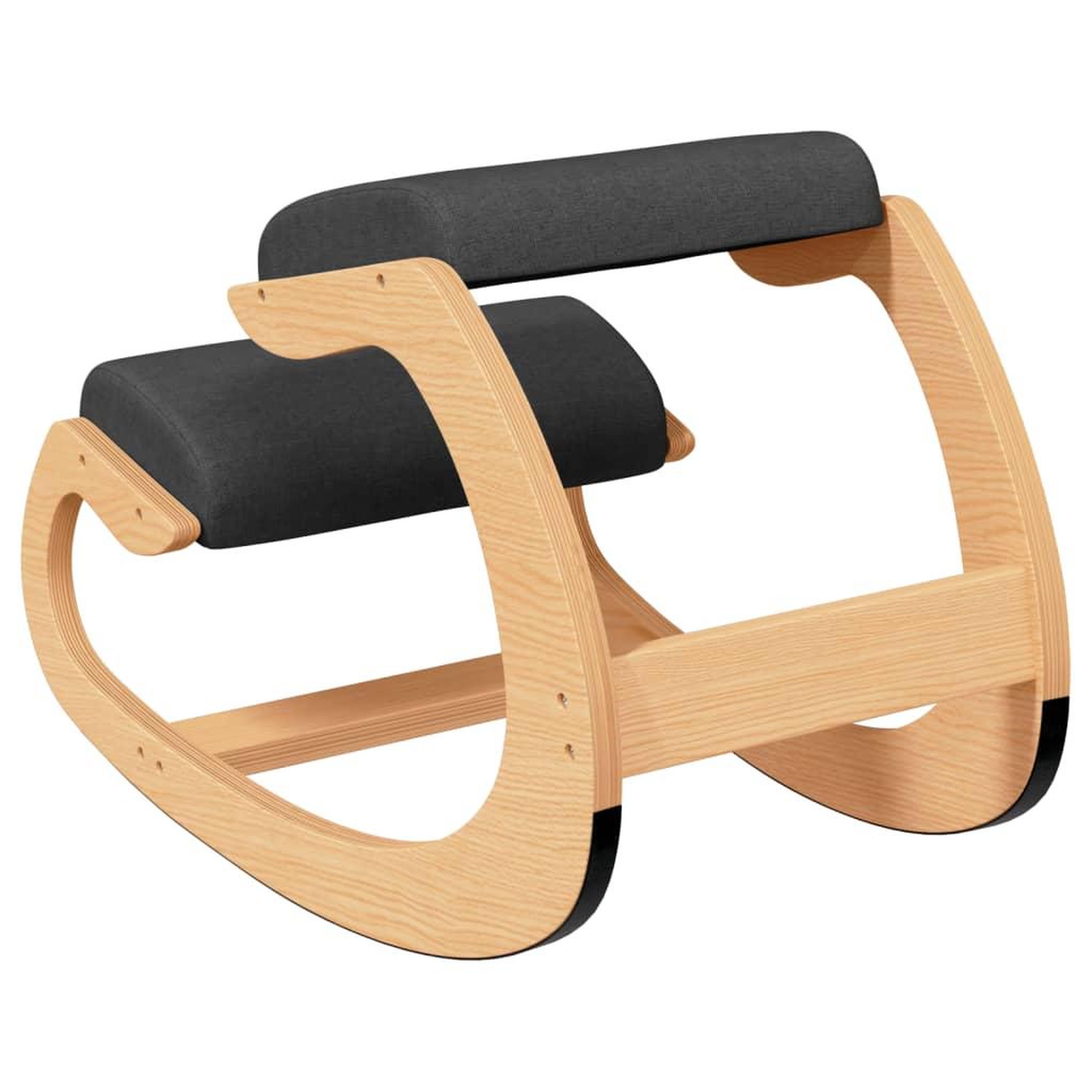 Voir la diapositive 5 : VIDAXL Chaise assis-genoux noir 55x84x55 cm contreplaque de bouleau