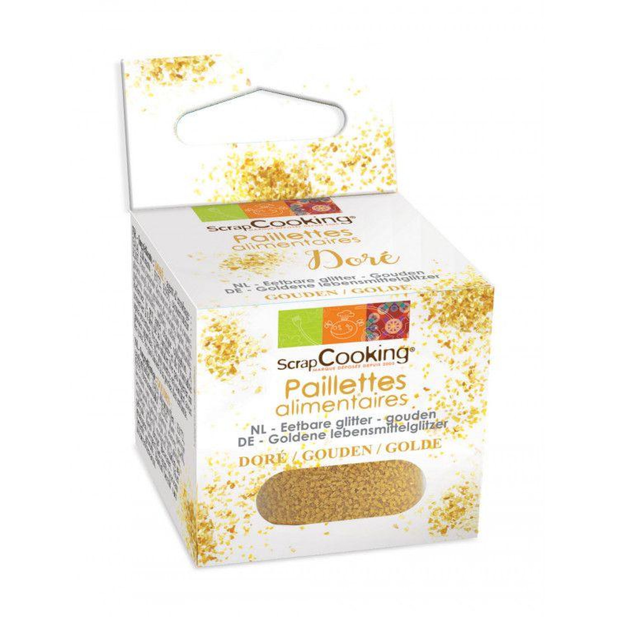 SCRAPCOOKING Paillettes alimentaires dorées